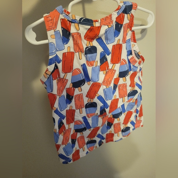 Old Navy Kids' Popsicle Print Tank Top - Red and Blue - Picture 2 of 3
